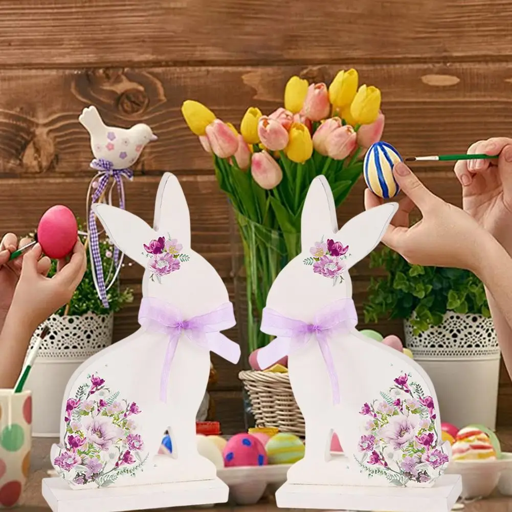 

Пасхальное украшение, современное художественное оформление, Пасхальный кролик без заусенцев, украшение для дома