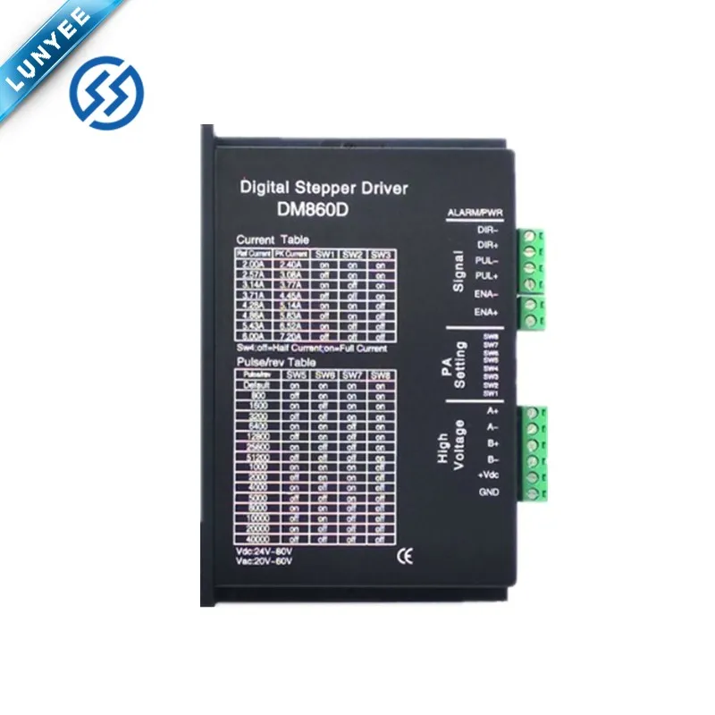 Комплект ЧПУ 4-осевой шаговый двигатель Nema 34 1666 ozin и DM860 драйвер