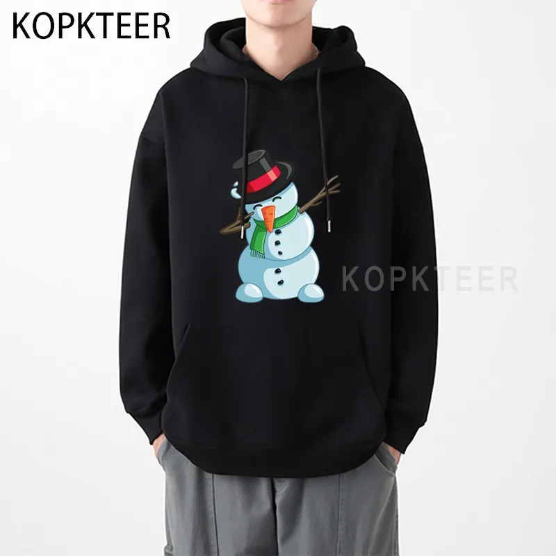 

Christmas Dabbing Snowman Anime Harajuku Hoodies Men Women Pullover Aesthetics Clothes Long Sleeve Winter Hooded Sweatshirt