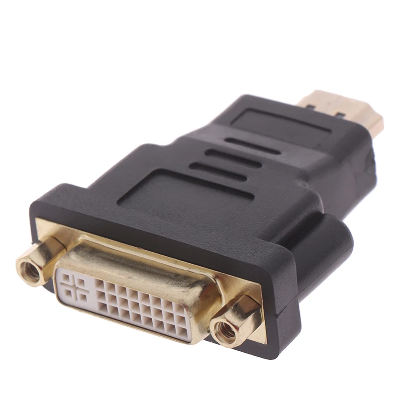 

1pc DVI to HDMI-compatible Adapter Converter Male to DVI 24+5 Female Converter Adapter 1080P For HDTV Projector Monitor