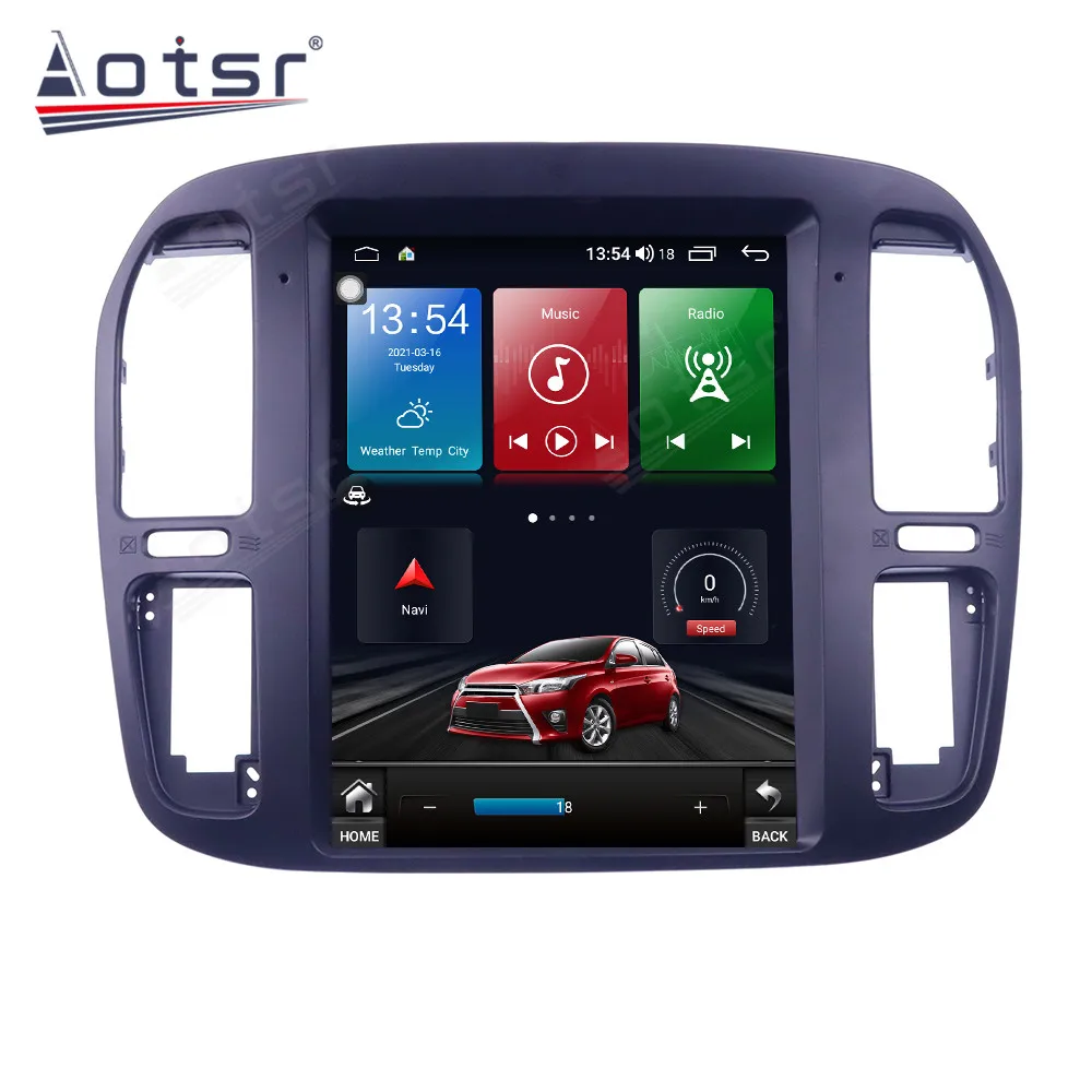 Автомобильный мультимедийный радиоплеер на Android стерео для Toyota Land Cruiser 100 LC100 1992-2002