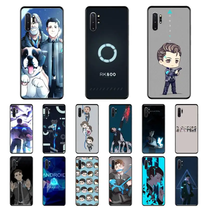 

Detroit Become Human Android RK800 Connor Kara Phone Case For Samsung Note 7 8 9 20 Note 10 Pro lite 20ultra M20 M10 Case