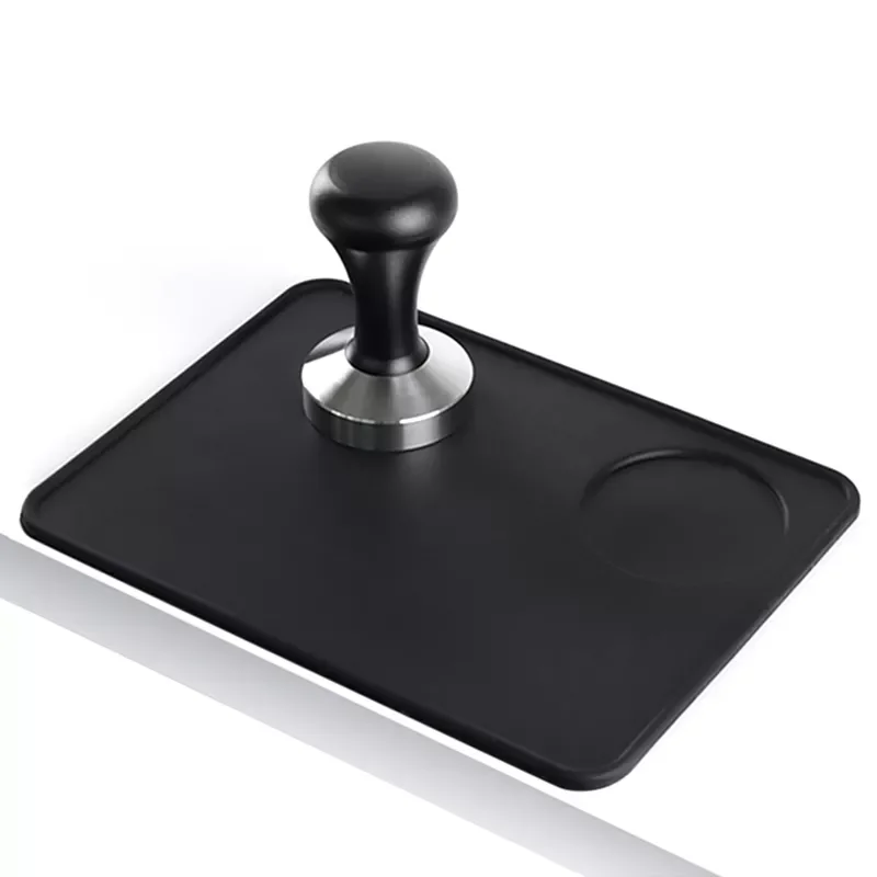 

New in Grade Silicone Rubber Espresso Mat 8 Inch X 6 Inch(20cm X 15cm ), Coffee Tamper Mat, Black christmas decoration navidad n