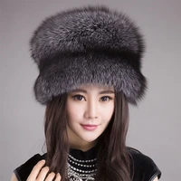 2022 new winter womens outdoor fashion women hats real fox fur hats winter warm hats ski caps ear protectors