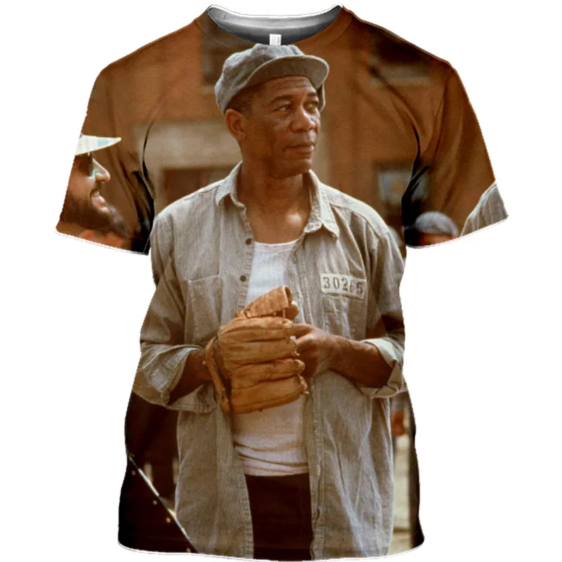 

The Shawshank Redemption 3D T Shirt Movie Escaped Shawshank Redemption Freeman Robbins