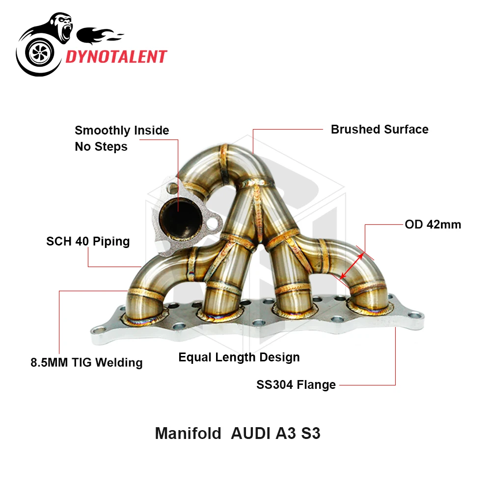 

Паровая труба DYN RACING SS304, 3 мм, матовая фотография для A3 S3 8L 1,8 T 20V 1996 +
