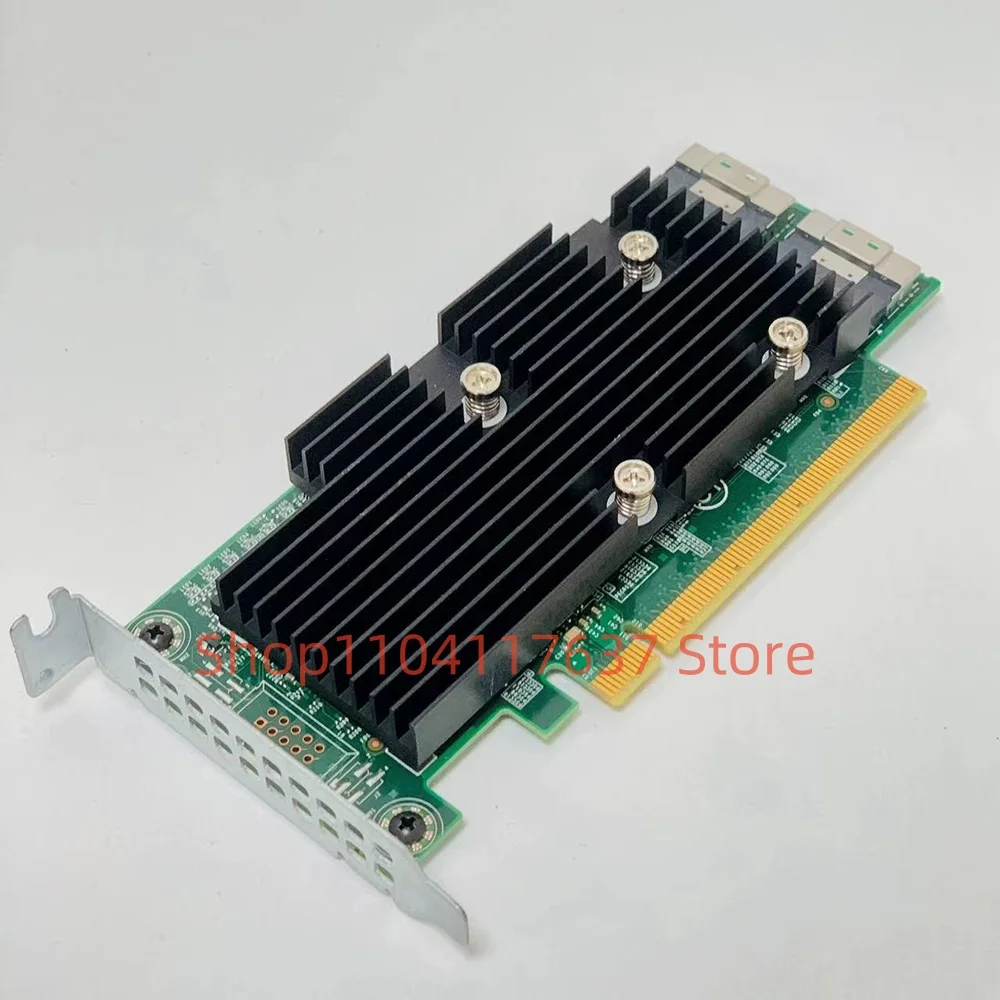 For CDC7W SSD NVMe PCIe 16X U.2 Passthrough Card U. 2 Hard Drives F2R15F3 Adapte C6420 R740 Server 0CDC7W Array car