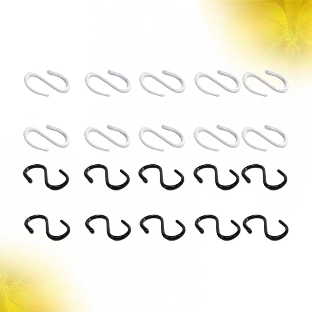 

Hooks S Hanging Mini Hook Jewelry Kitchen Chain Shaped Hanger Diy Duty Heavy Closet Crafts Tags Bathroom Metal Equipment Net