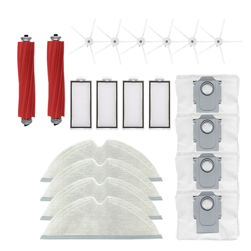 

For Xiaomi Roborock Q7 Max,Q7 Max+,Q7 Plus,T8 Hepa Filter Robot Vacuum Cleaner Spare Parts Main Side Brush Mop Cloth A