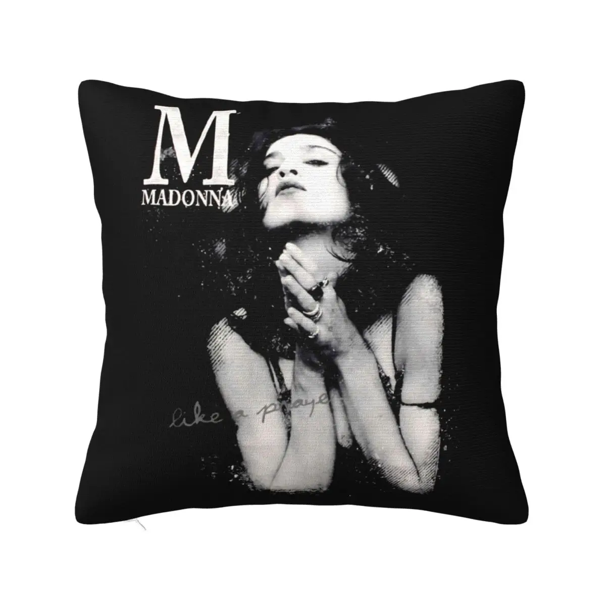 Винтажная хлопковая черная мужская наволочка Madonna Singer Like A Prayer Reprint 4XL C054
