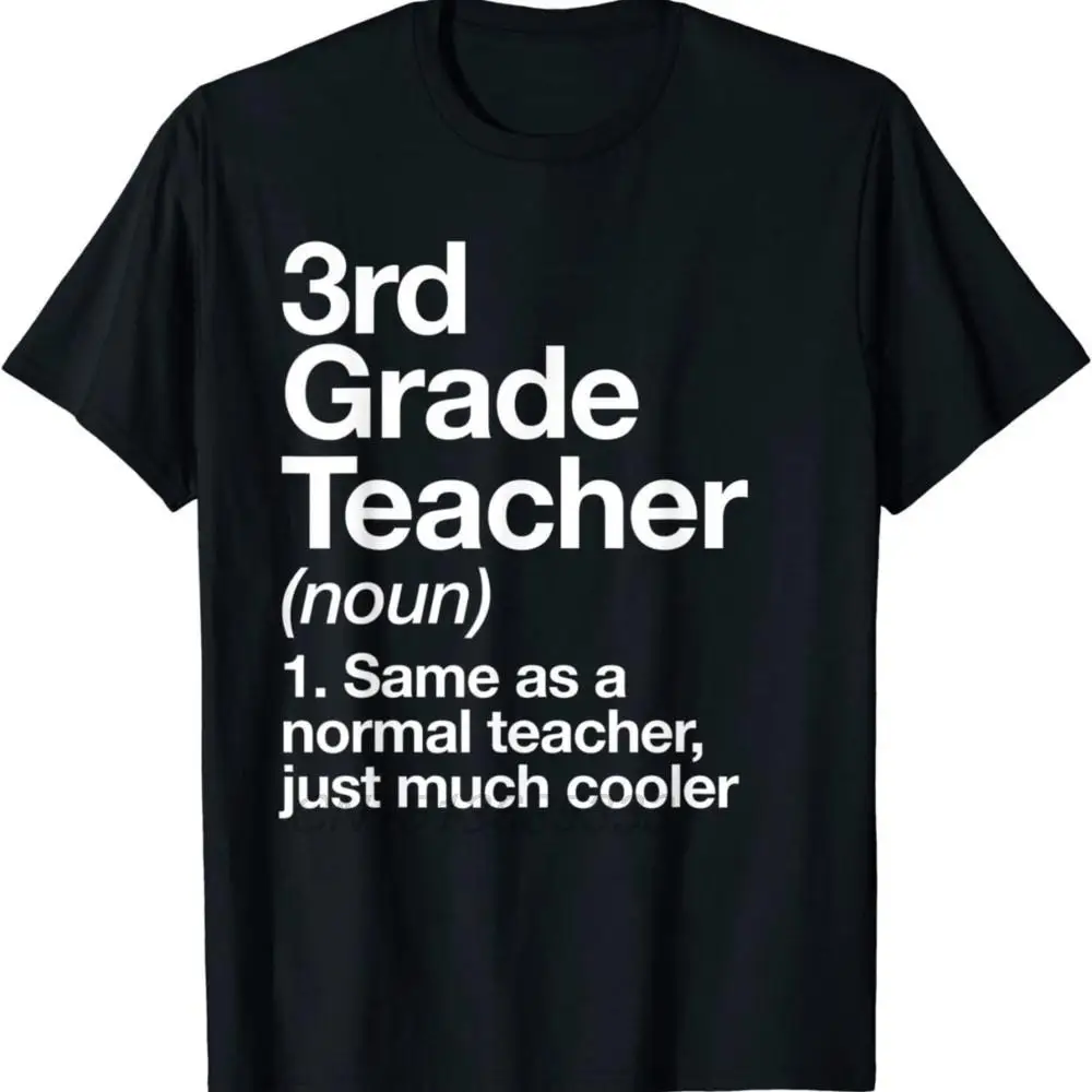 

3rd Grade Teacher Definition Men Vintage Printed T-shirts Chicken Daddy Farmer Man Retro Cotton T-shirts Adult Oversized TShirts