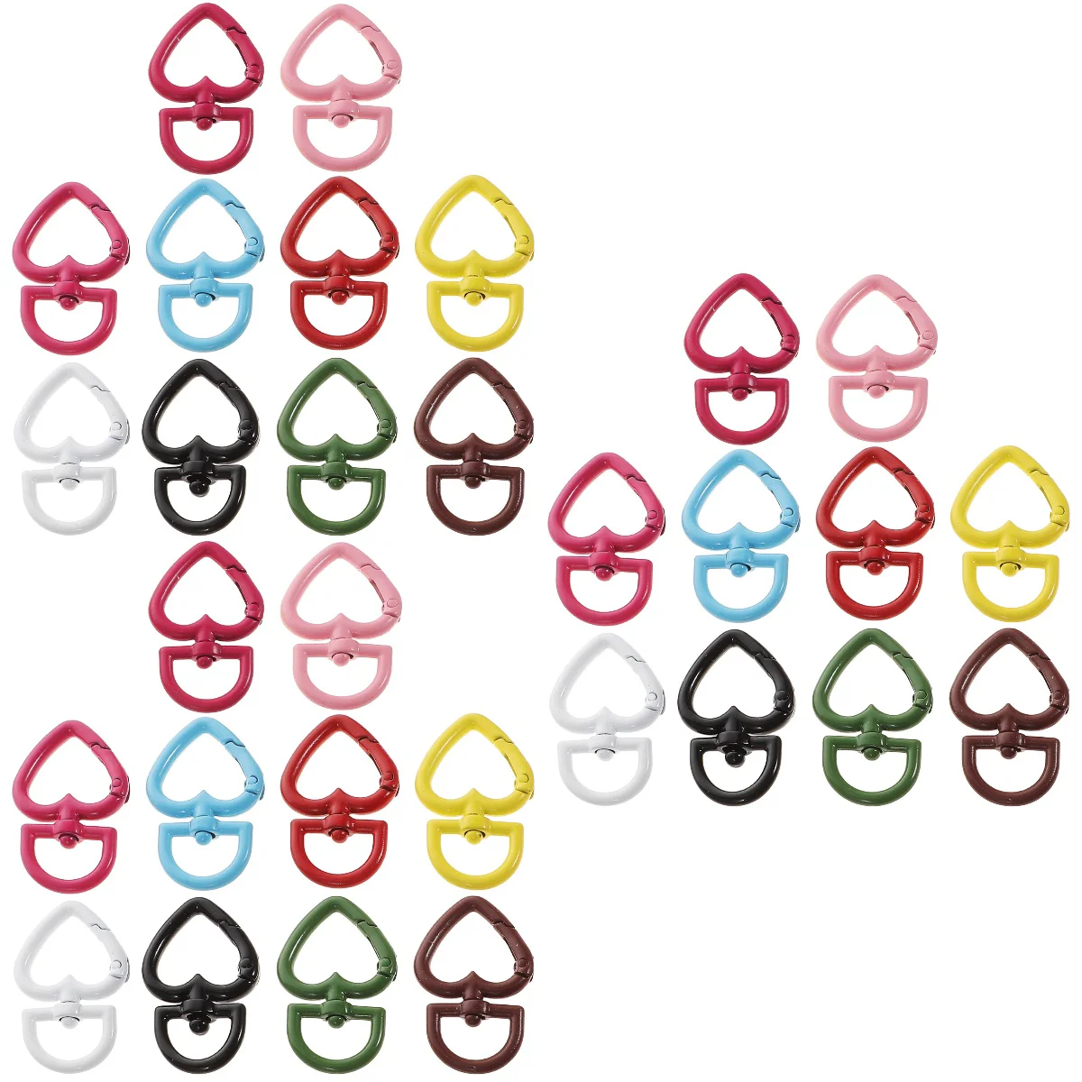 

Clasps Diy Heart Keychain Handbags Connecting Ring Key Collars Dogkeychains Lobster Clip Keyring Clasp Accessory Making