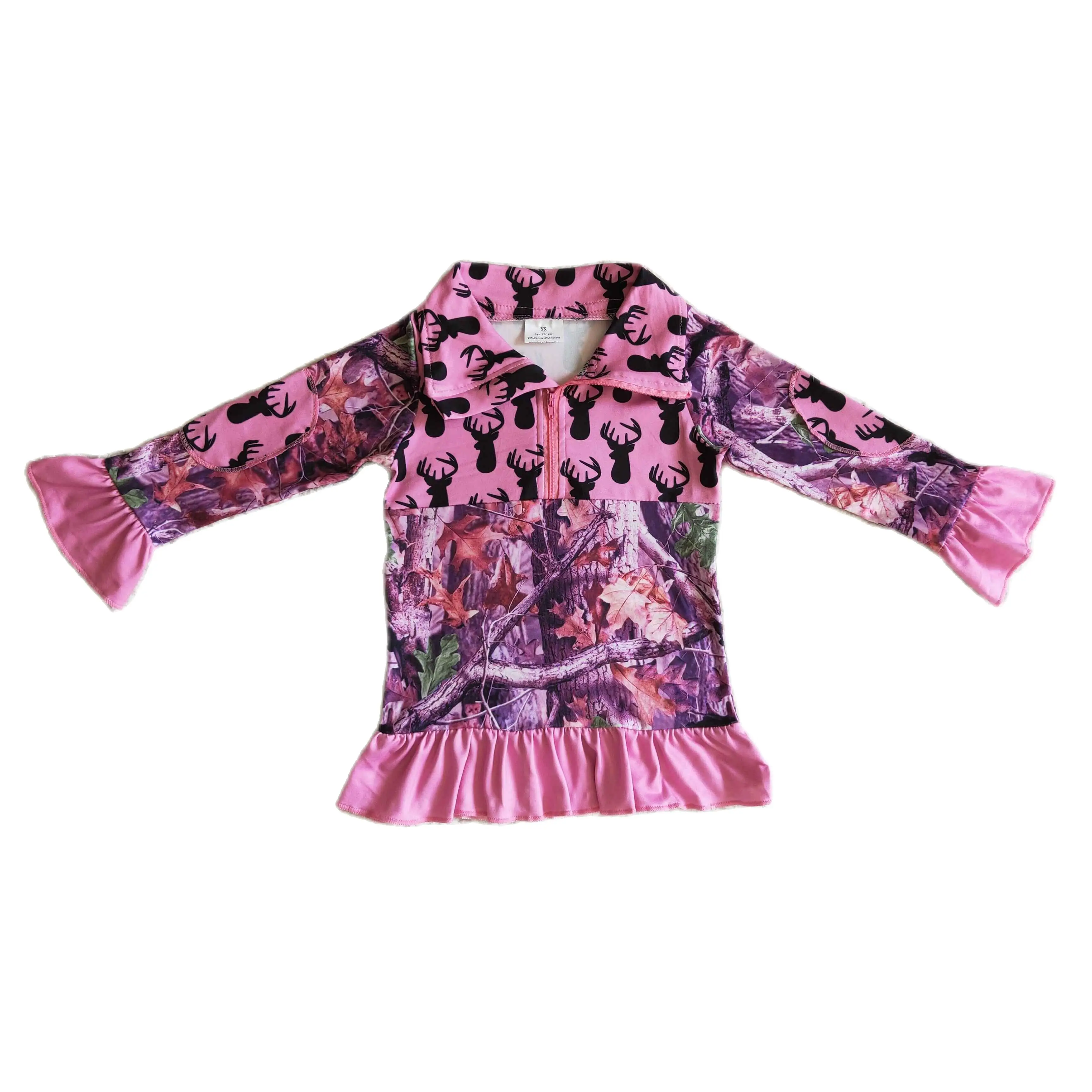 

GT0056 Girls Polo Shirt Long Sleeve Top Summer Clothing Milk Silk