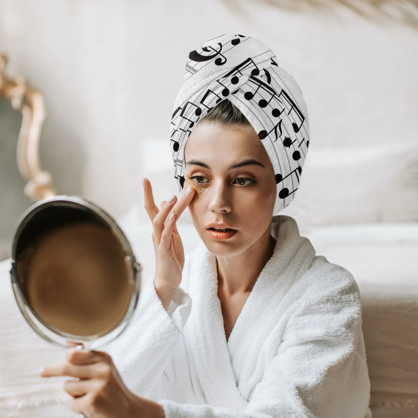 Полотенце для волос из микрофибры быстросохнущее впитывающее | Дом и сад