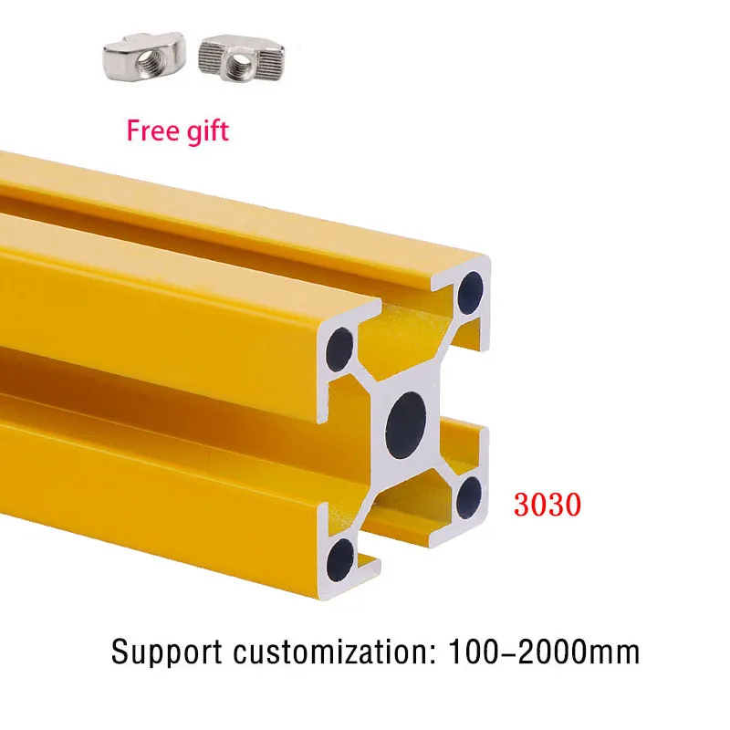 

2PCS 1000mm 1200mm 3030 Aluminum Profile Extrusion European Standard Anodized Linear Rail For DIY CNC 3D Printer Parts Workbench