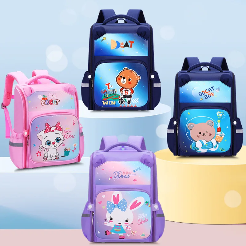 

Elementary School Backpack Boy Cartoon Large Capacity and Cute Water Splashing Prevention New Style Children Girls Schoolbag