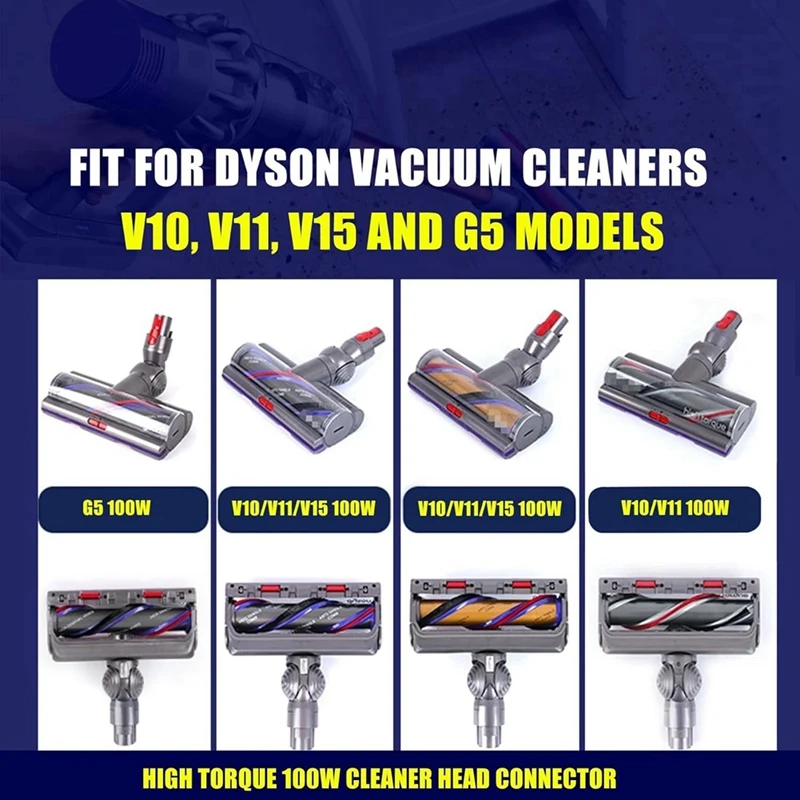 Фото AAAN-запасные части для пылесоса Dyson V10 V11 V15 G5, 100 Вт, V-Ball, колеса с чистящей головкой с высоким крутящим моментом, запасные части №3