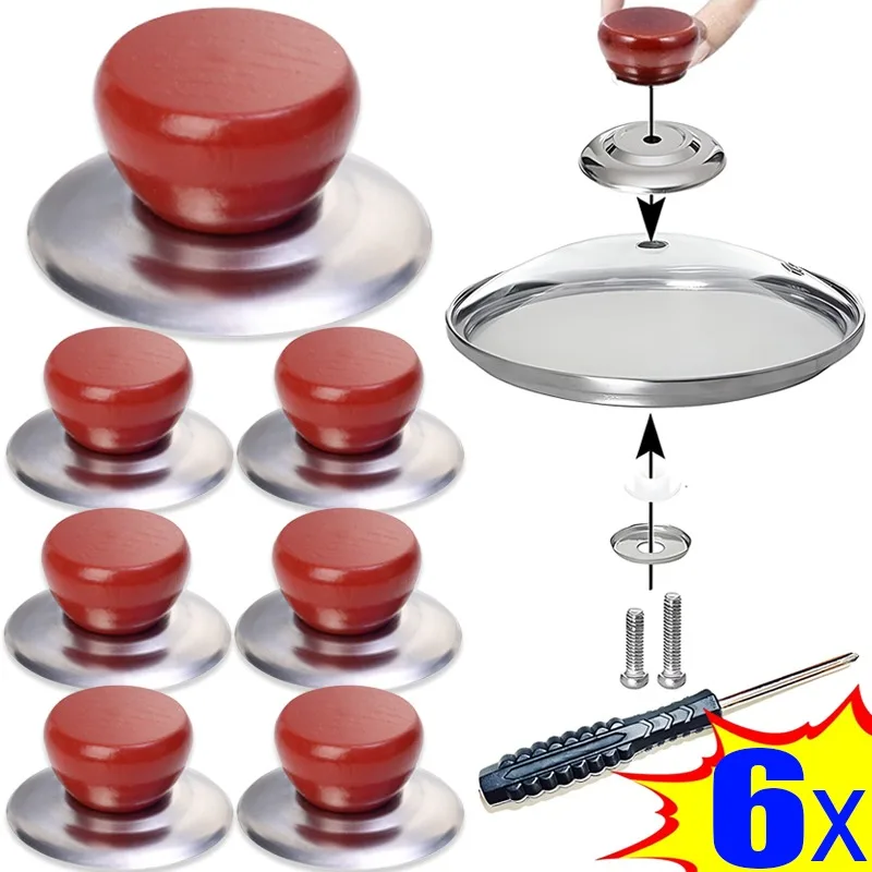 6/1 шт. Универсальная крышка для крышки Lib термостойкая Крышка кастрюли и