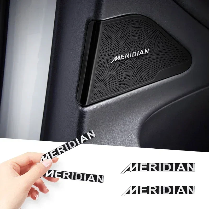 5 шт./10 шт. высококачественный металлический логотип MERIDIAN автомобильный динамик