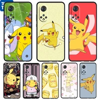 anime cute pikachu baby for honor 60 50 20 se pro x30 10x 10i 10 9x 9a 8x 8a lite silicone soft tpu black phone case capa cover