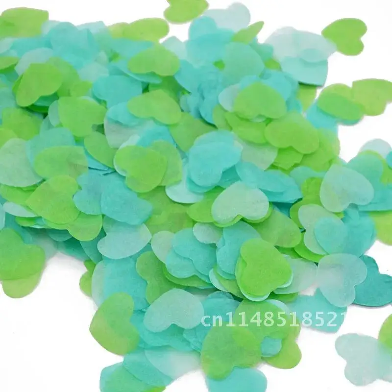 Разноцветные конфетти в форме сердца для свадебного декора надувные шары