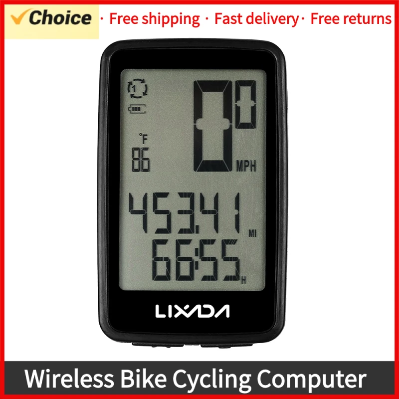Велосипедный компьютер Lixada беспроводной USB-аккумулятор спидометр одометр часы