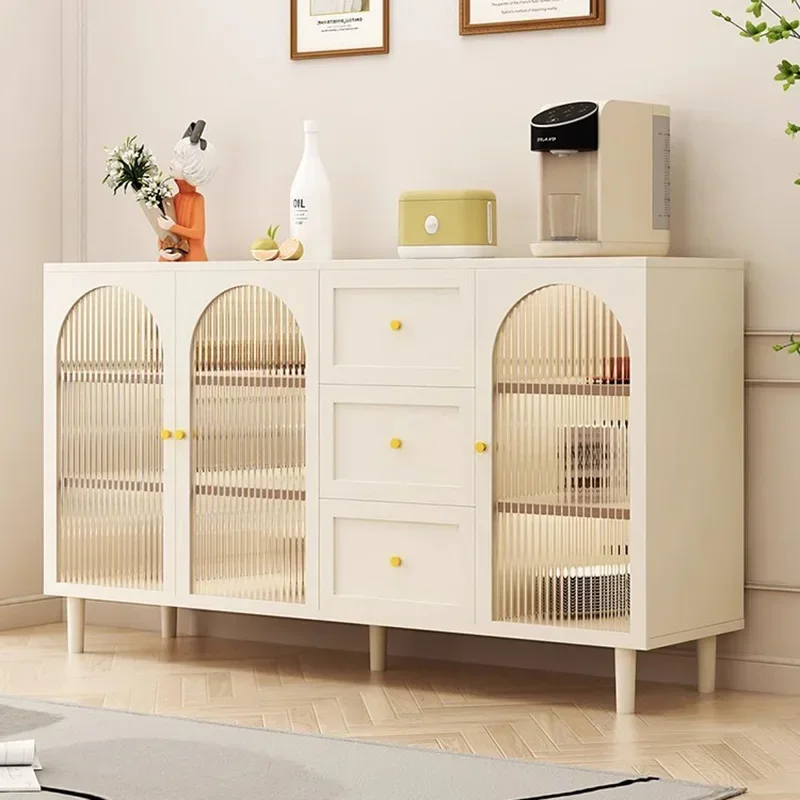 Экономия пространства боковой кухонный шкаф угловой буфет скандинавский белый