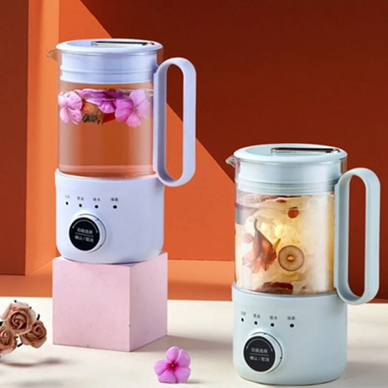 

Mini Eletric Kettle 0.6L Health Pot Portable Travel Water Boiler Automatic Insulation Flower Tea Maker Soup Stew Keep Warm