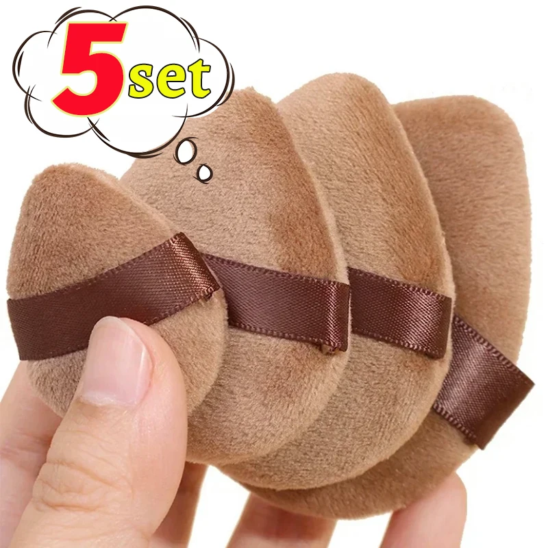 XS/S/M/L бархатная косметическая пудра супер мягкая коричневая сухая влажная