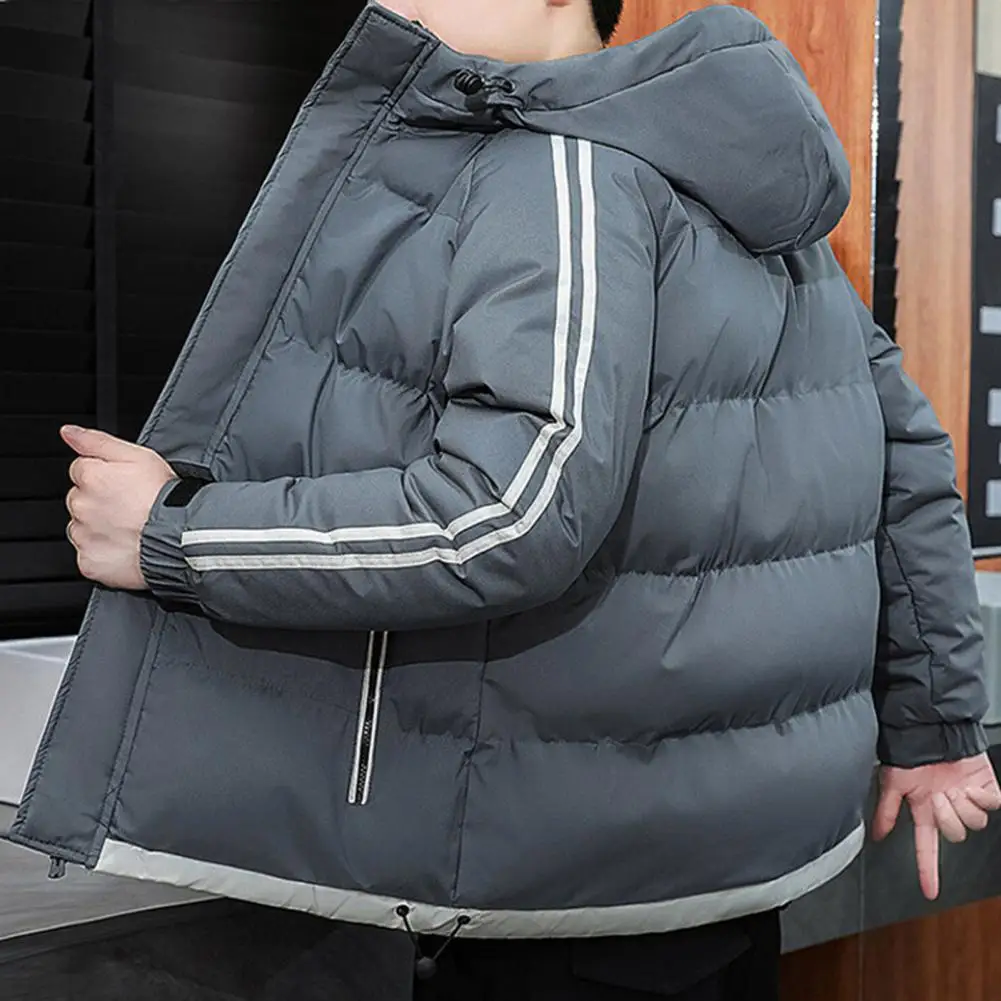 Мужская однотонная куртка с капюшоном цвет в ассортименте