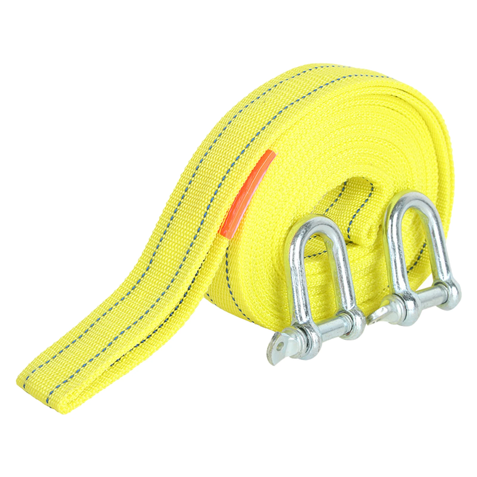 

5m 5tons High Strength Durable Vehicle Pull Strap Car Emergency Polyester With 2 Hooks Towing Rope Recovery Accessories Auto