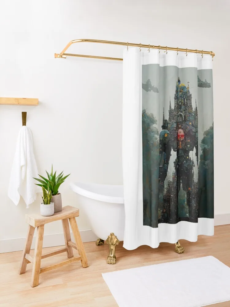 Императорская занавеска для душа симпатичная душевая ванной комнаты с аниме