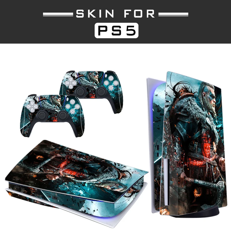 

Newest Film PS5 Standard Disc Edition Skin Sticker Decal Cover for PlayStation 5 Console and 2 Controllers PS5 Skin Sticker
