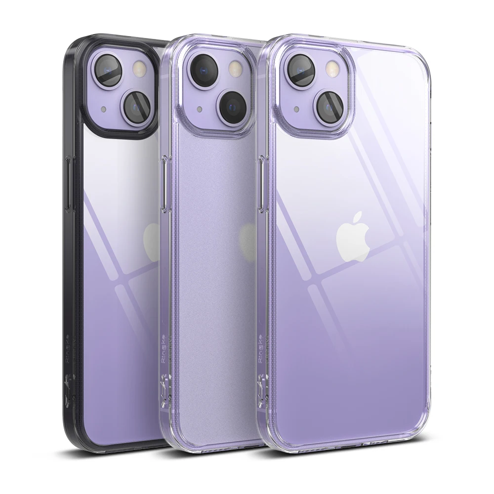 

Чехол Ringke Fusion для iPhone 13, прозрачная задняя панель из поликарбоната и мягкая рамка из ТПУ, гибридная защита от падения, чехол для iPhone 6,1 дюйма