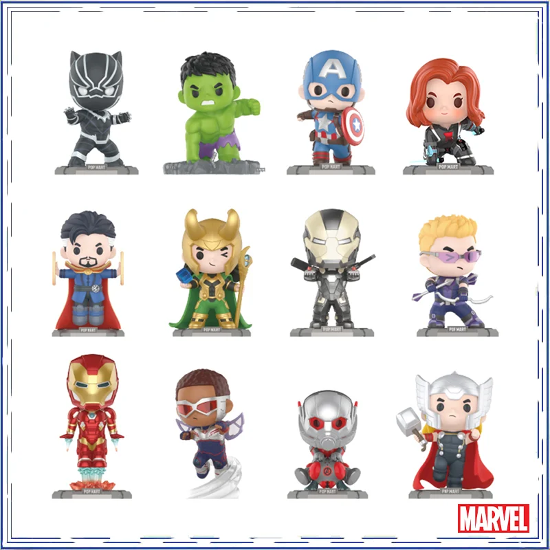 Женская Черная пантера, Халк, Капитан Америка, Черная Вдова, Hawkeye, железный человек, Loki Q-версия, фигурка, совершенно новая, Подлинная в полке