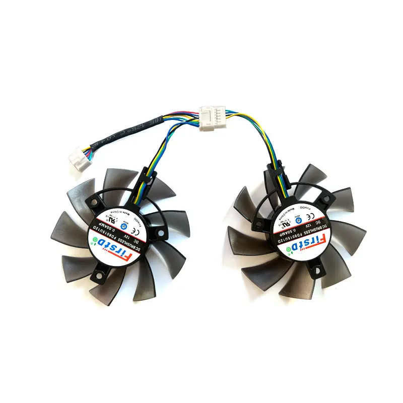 75 мм новый охлаждающий вентилятор для ASUS GTX 1660 Ti RTX 2060 TUF GAMING OC видеокарты PLA08015S12HH