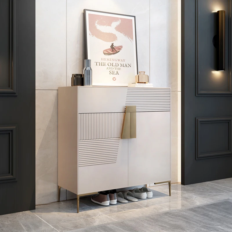 

Long Multilayer Designer Shoe Rack Living Room Luxury Library Bedroom Shoe Cabinets Wooden Bathroom Scarpiera Balcony Furniture