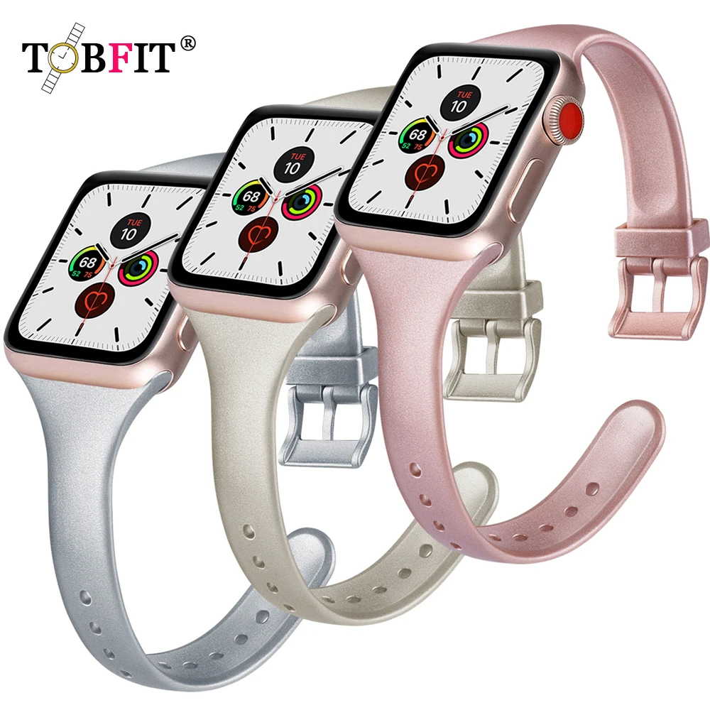 

Ремешок силиконовый для Apple Watch Ultra, тонкий браслет для iWatch 6 5 4 3 2 1 38 мм 42 мм 40 мм 44 мм, 49 мм 8 7 41 мм 45 мм