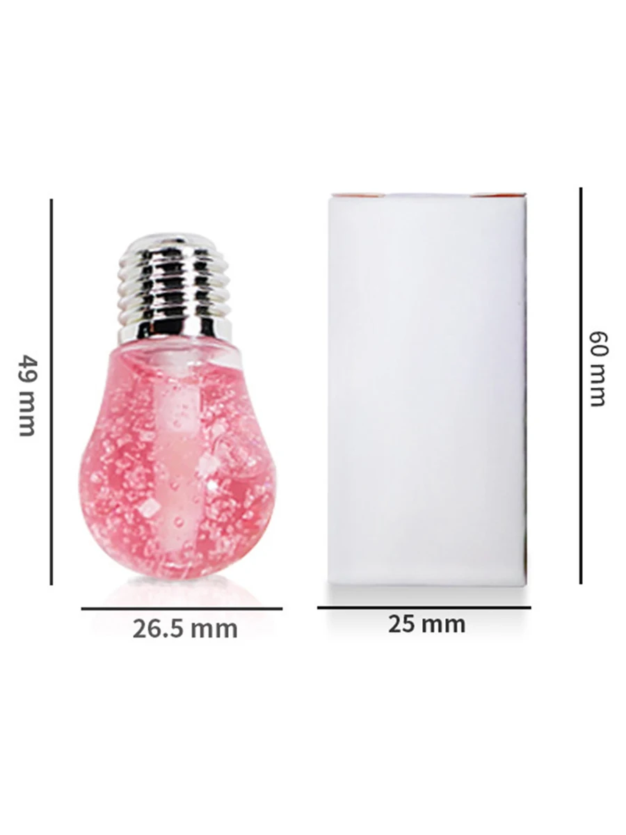 

Fruit Flavor Mini Light Bulb Lip Gloss Private Label Wholesale Nourishing Moisturizing Exfoliating Lip Care Transparent Lip Oil