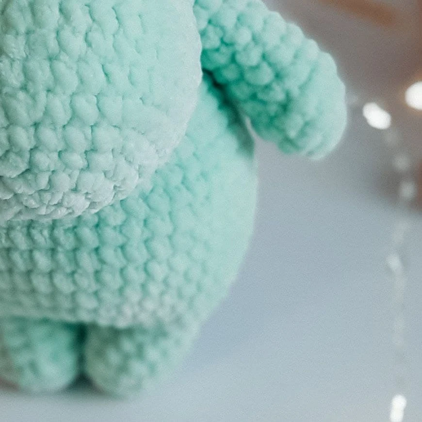 Soft toy plush mummy troll knitted handmade 24 cm |