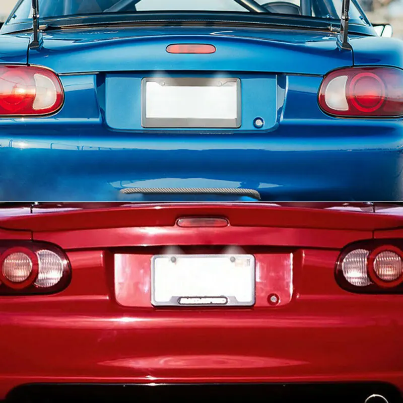Фото 2 шт. для Mazda MX-5 NB 1998 1999 2000-2005 для Mazda Protege 1999-2003 для Mazda 323 2005-2007 светодиодный светильник номерного знака №5