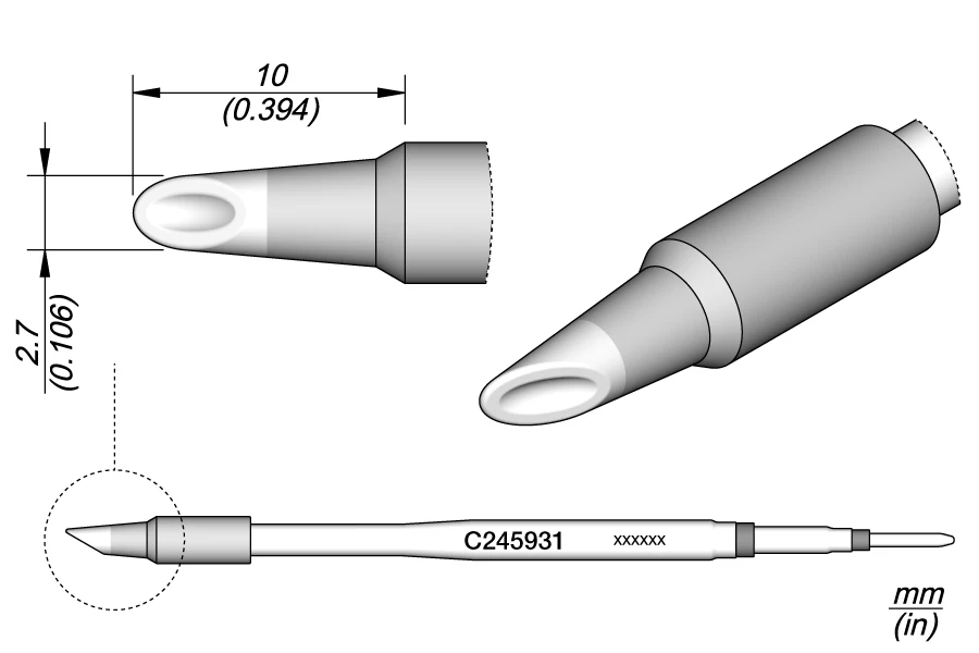 

Наконечник паяльника JBC C245