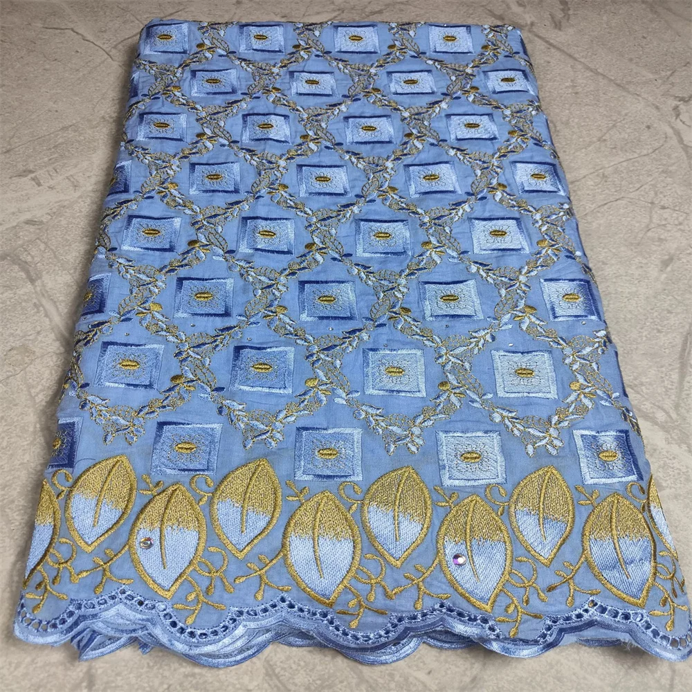 

Африканская кружевная ткань, хлопковая кружевная ткань 2022, высококачественное кружево, швейцарская вуаль, кружево, нигерийская швейцарская Кружевная Ткань 5 ярдов для платья