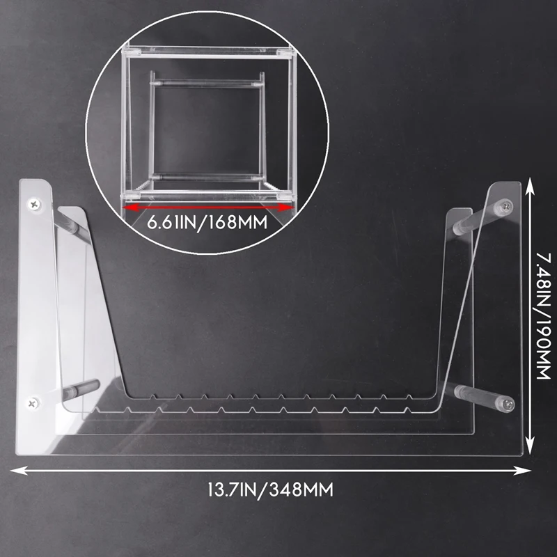 Прозрачная виниловая подставка для записей держатель настольного альбома