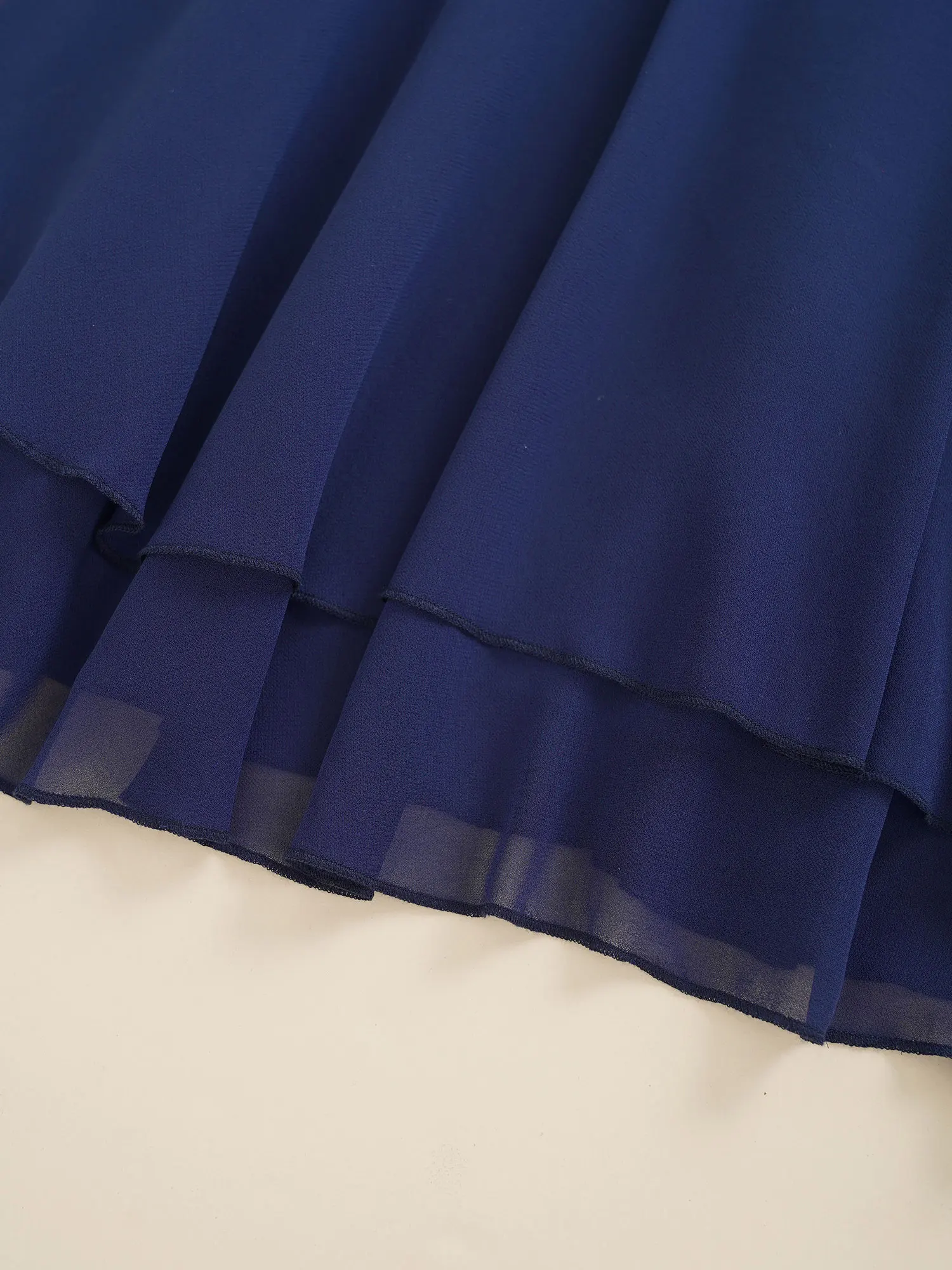 Детское платье-трапеция без рукавов Tiaobug для девочек темно-синее вечернее платье