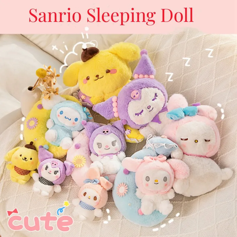 

25 см Sanrio мультяшная плюшевая игрушка Kawali Kuromi Hello Kitty My Melody Cinnamoroll мягкая набивная кукла кулон игрушки девочка Дети Рождественский подарок