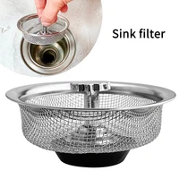1pc kitchen sink filter mesh stainless steel bathroom basin hair catcher stopper floor garbage accessories
