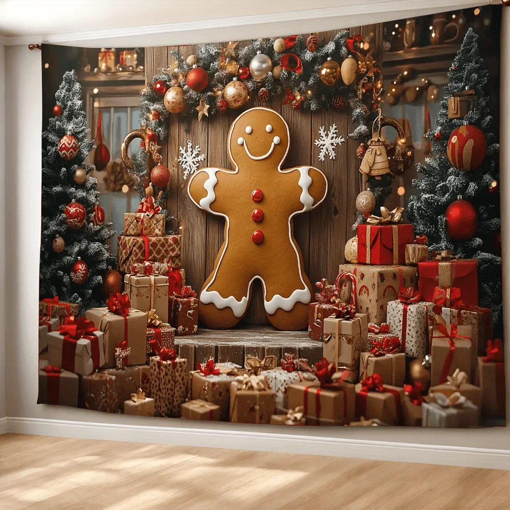 

Настенный гобелен Festive Gingerbread Man
