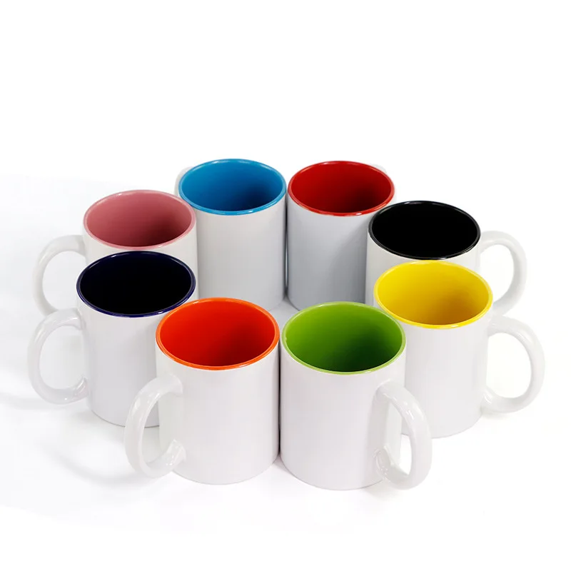 Kahve kupalar özel baskılı çok renkli seramik fincan aile arkadaşlar doğum günü hediyesi DIY fotoğraf logosu metin kolu bardak kupa dropdropng