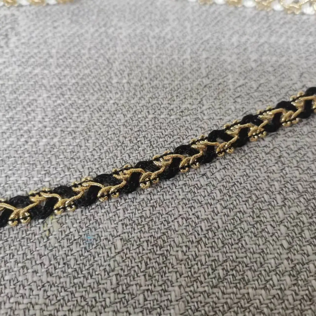 1 м новейшая Серебристая Золотая кружевная ткань Высококачественная лента для